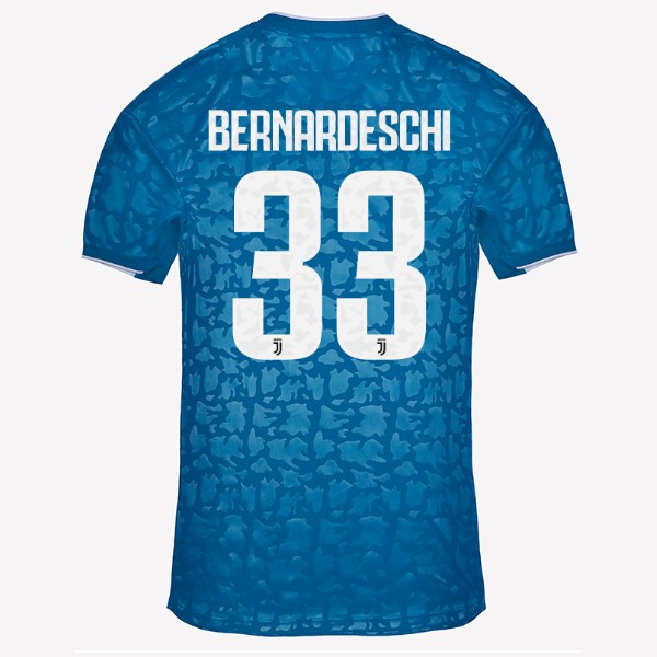 Trikot Juventus NO.33 Bernaroeschi Ausweich 2019-20 Blau Fussballtrikots Günstig